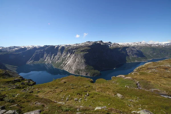 Norveç Trolltunga Yolu — Stok fotoğraf