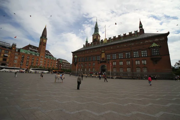Részletek Koppenhágai Városházáról Dániában — Stock Fotó