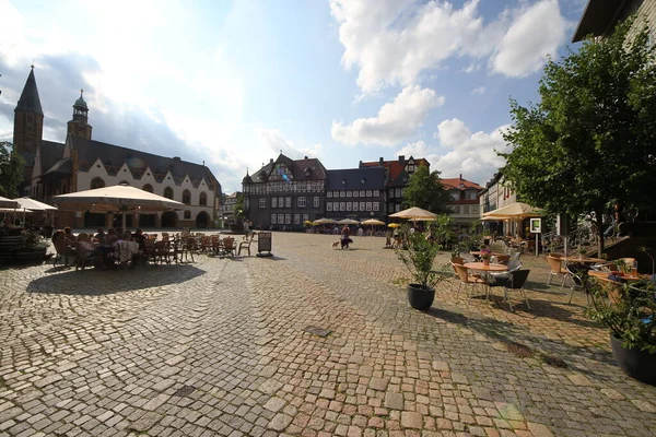 Calle Casco Antiguo Goslar Baja Sajonia Alemania —  Fotos de Stock