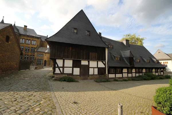 Ulice Starém Městě Goslar Dolní Sasko Německo — Stock fotografie