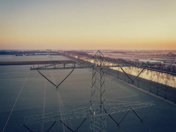 Bird Eye View Transmision Tower — Stock Photo, Image