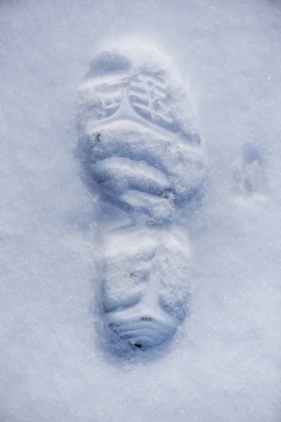 footstep in the snow