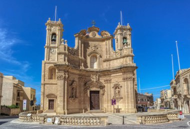 Ana Meydan ve Gozo, Malta 'daki Gharb Kilisesi.
