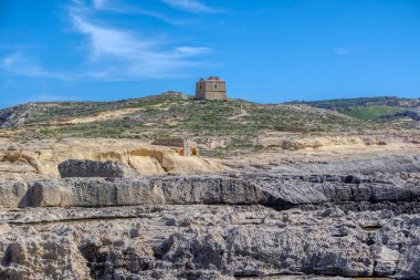 Gozo 'daki Dwajra Kulesi, Malta Adası, Malta