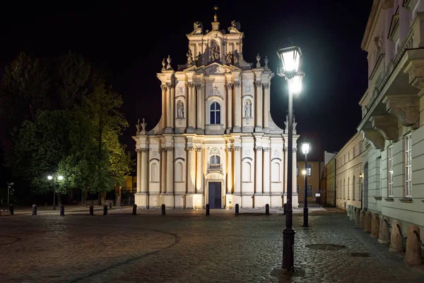 Church of St. Joseph of the Visitationists known as the Visitationist Church (Kosciol Wizytek) in Warsaw, Poland — Stock Photo, Image