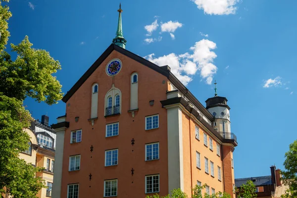 Τυπικά κτίρια στη Στοκχόλμη, Σουηδία — Φωτογραφία Αρχείου