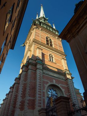 Gamla Stan, Stockholm, İsveç 'teki Alman Kilisesi' nin (St. Gertrude Kilisesi) temeli