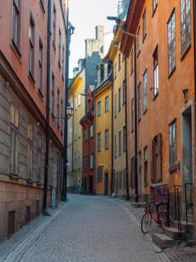 Stockholm 'ün tarihi merkezi Gamla Stan, İsveç