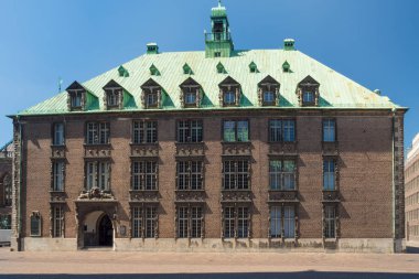 Tarih merkezi Bremen, Almanya ve Avrupa 'daki belediye binasının yan görünüşü