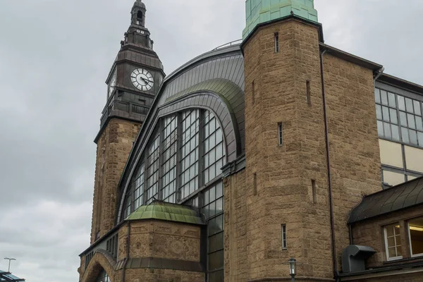 Hamburgo Hauptbahnhof (Estación central de ferrocarril) en Alemania — Foto de Stock