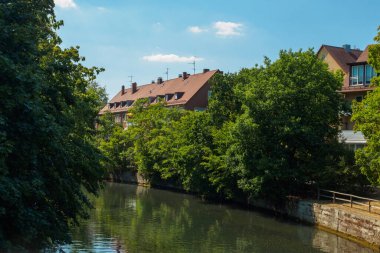 Facade in the old town of Nuremberg, Bavaria, Germany