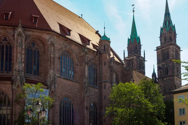 Nürnberg történelmi óvárosa, Bajorország, Németország — Stock Fotó