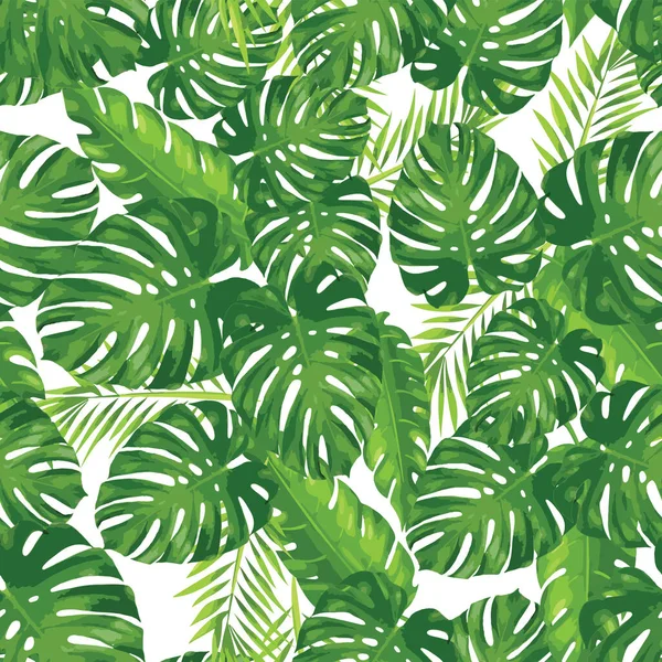 Flower with leaves design seamless pattern