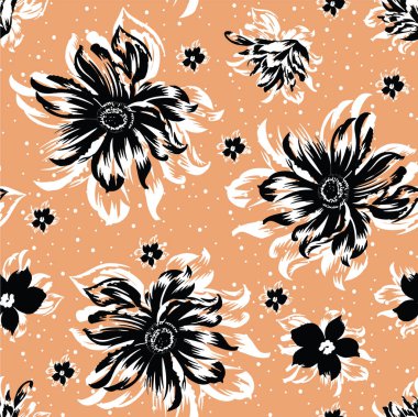 Yaprakları kusursuz desenli çiçek