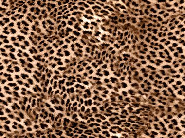 Leopar desensiz kahverengi renk ilintili doku tasarımı