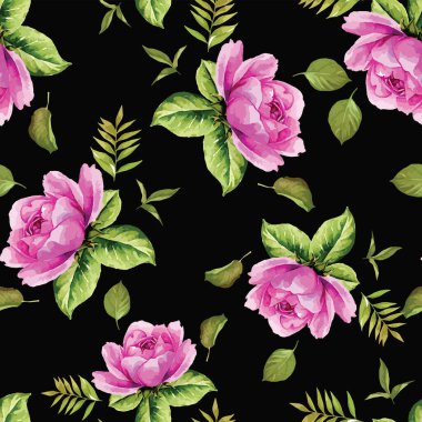 Çiçek desenli dikişsiz biçim çizgileri tasarımı