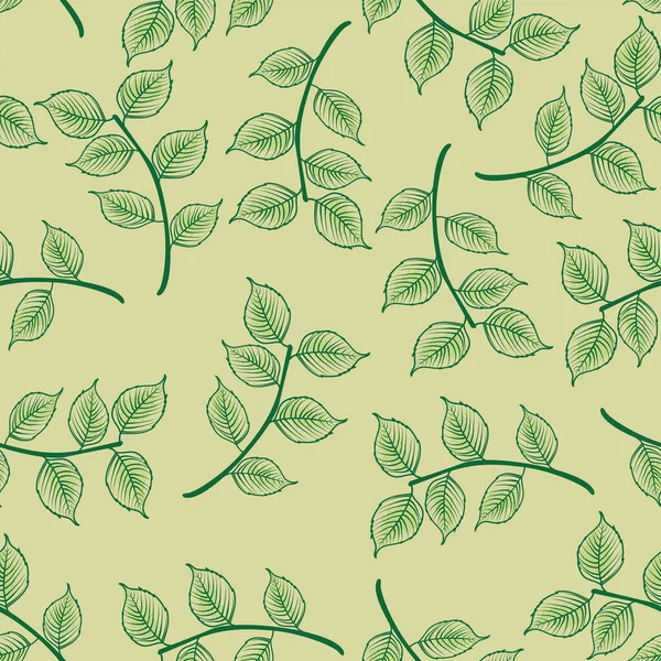 Flower with leaves design seamless pattern