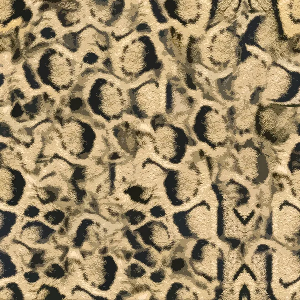 Leopardo Pelliccia Texture Pelle Mano Disegnare Illustrazione Modello Senza Soluzione — Foto Stock