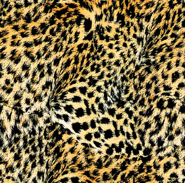 Pelle Leopardo Disegno Texture Modello Senza Cuciture — Foto Stock