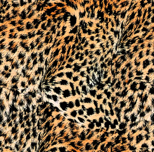 豹皮无缝图案纹理设计 — 图库照片