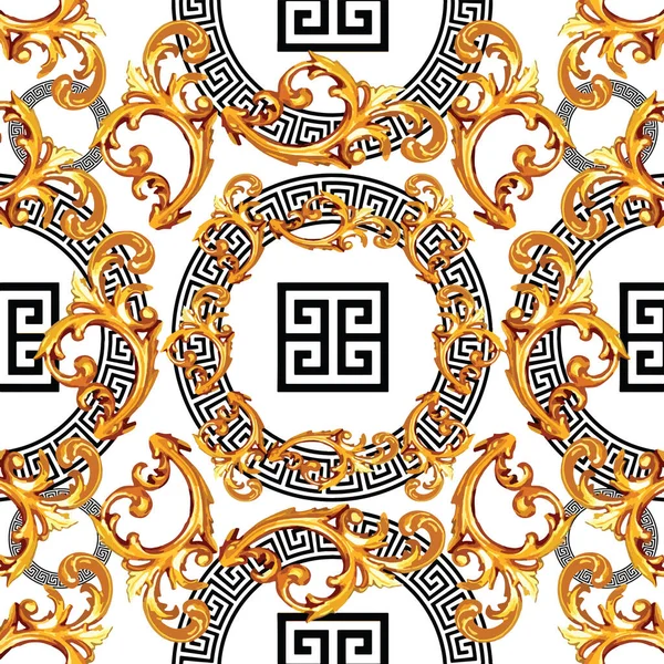 Moderne Barokke Stijl Met Grieks Design Patroon — Stockfoto