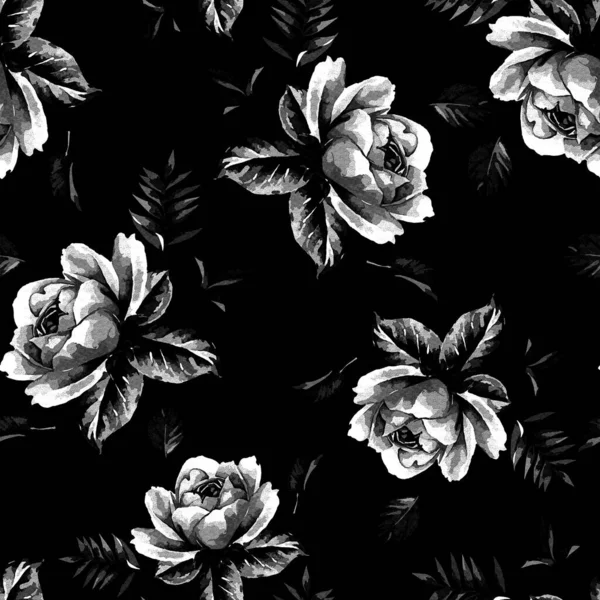 Flower pattern print seamless style lines design