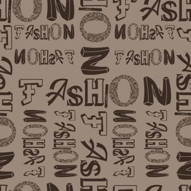 Moda moda metin tasarımı deseni