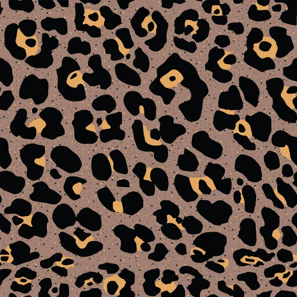 Leopardo Texture Della Pelle Modello Senza Soluzione Continuità — Foto Stock