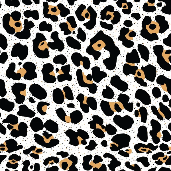 Leopard Skin Texture Seamless Pattern — Stock Photo, Image