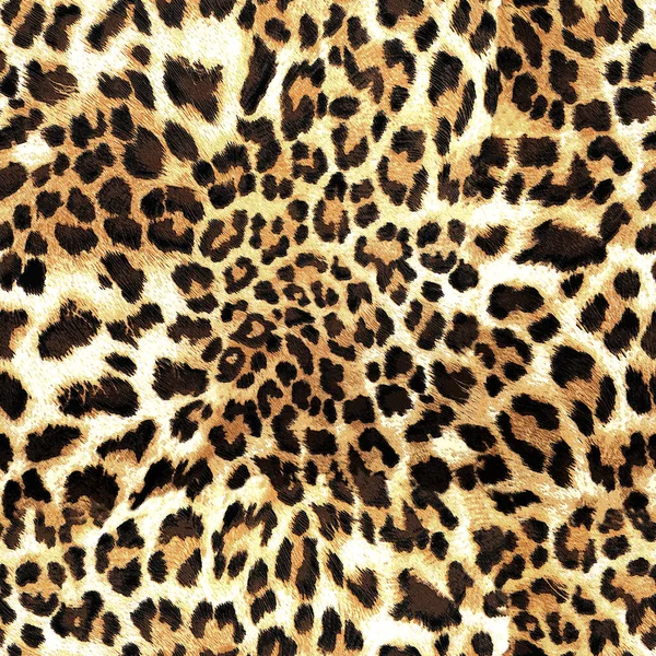 Leopardo Texture Della Pelle Modello Senza Soluzione Continuità — Foto Stock