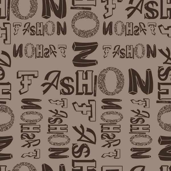Trendy Fashion Fashion Text Design Pattern — Stock Photo, Image
