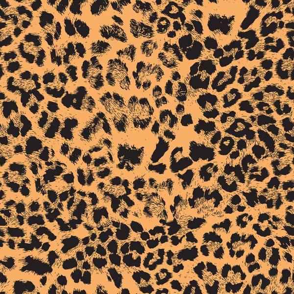 Modern Leopard Fur Skin Texture Seamless Pattern — Stock Photo, Image