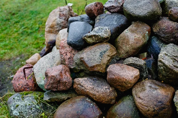 Des Pierres Granit Des Roches Nous Ont Mis Arrière Plan — Photo