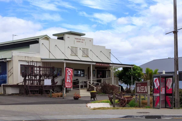 位于新西兰怀蒂安加的水星湾博物馆位于历史性的水星湾乳制品公司大楼 1937年 2020年2月25日 — 图库照片