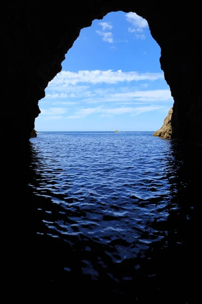 View Sea Cave Orua Sea Cave Coromandel Peninsula New Zealand — Stock Photo, Image