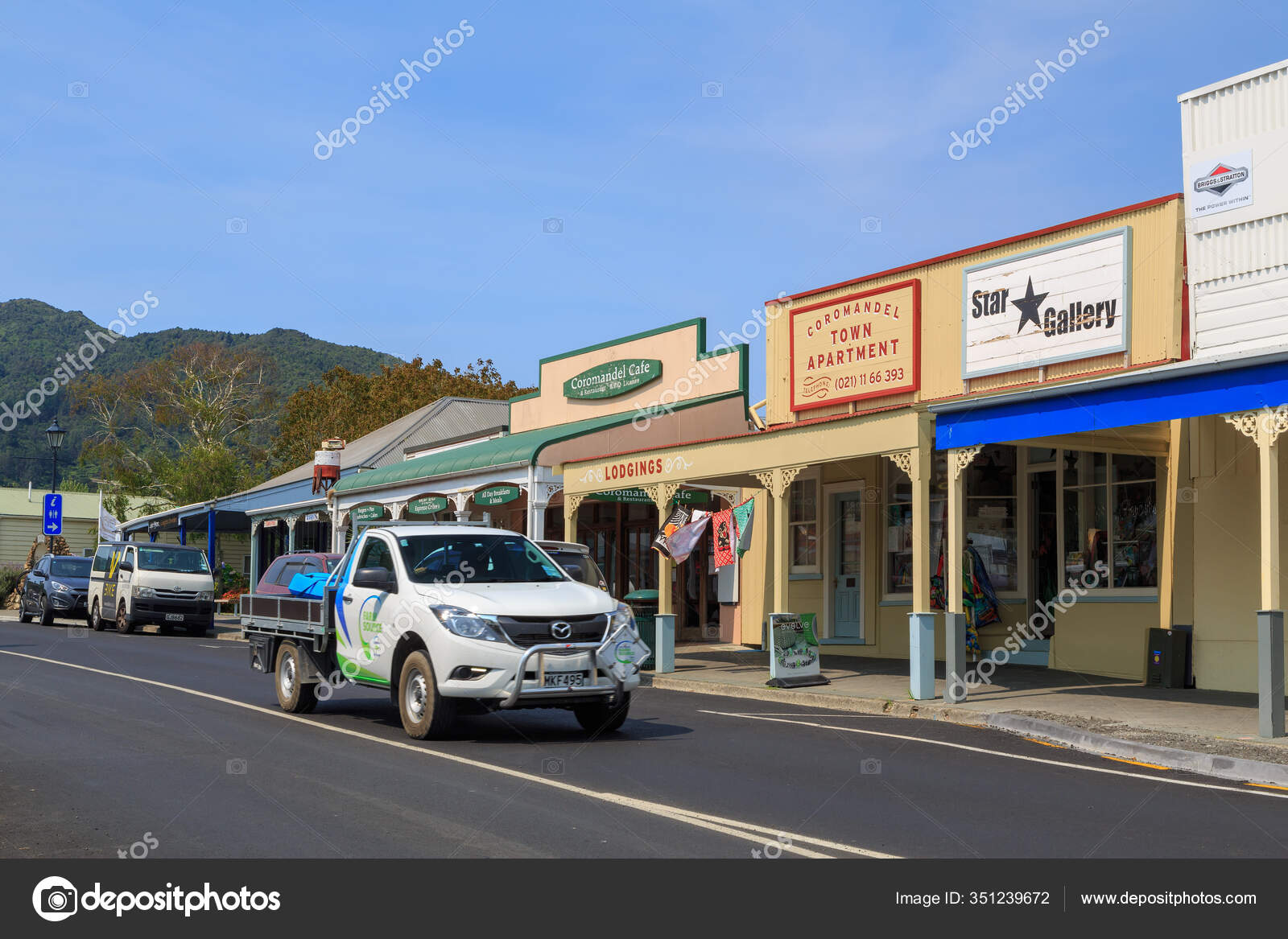 Coromandel Small Town Coromandel Peninsula New Zealand Row Retro
