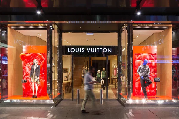 Louis Vuitton Egy Híres Francia Divatház Bolt Queen Streeten Auckland — Stock Fotó