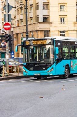 Bucharest public transportation STB bus in Bucharest, Romania, 2