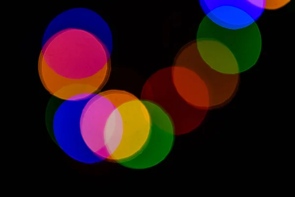 Colorful blurred christmas lights. Christmas background. — Stock Photo, Image