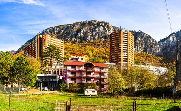 Imponentes hoteles de lujo con spa y base de tratamiento. Minerva Hote — Foto de Stock