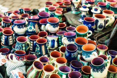 Bükreş Yılbaşı Pazarı Parlamento Sarayı önünde,