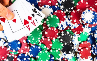 Poker fişlerini geri ver. Busin için kumarhane kavramı