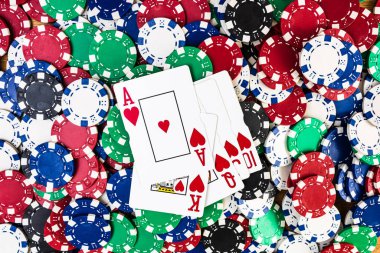 Poker fişlerini geri ver. Busin için kumarhane kavramı