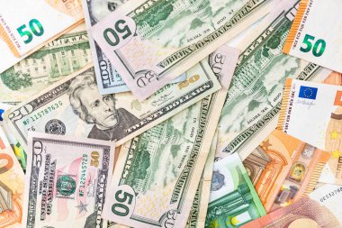 Dünya para kavramı, Euro ve US dolar banknotlarının ayrıntıları, Eur