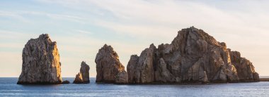 Panoramic sunset at Land's End in Cabo San Lucas, Mexico clipart