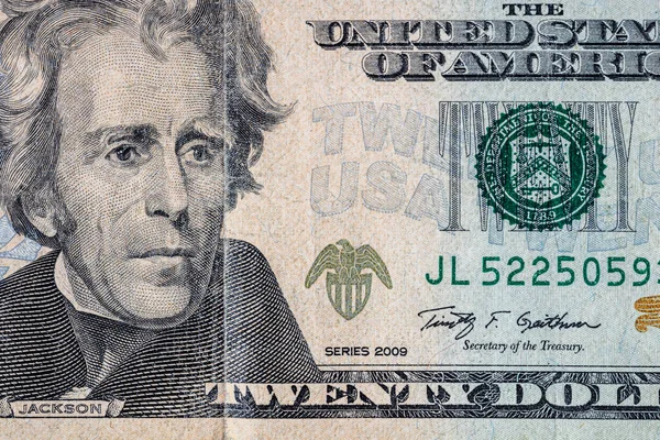 Närbild Makro Detalj Dollar Pengar Sedlar Detalj Foto Amerikanska Dollar — Stockfoto