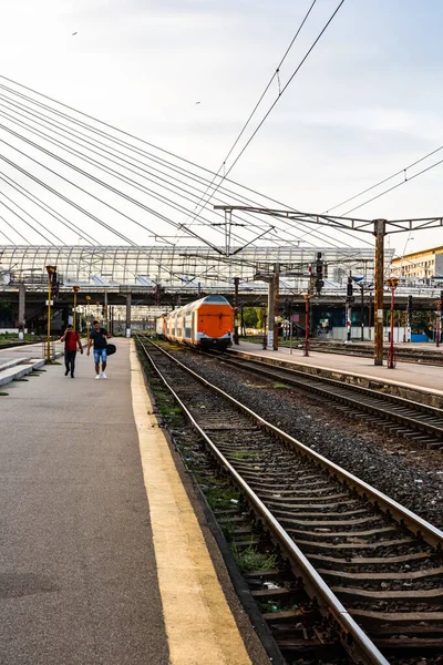 Changes Complications Caused Coronavirus Covid Virus World Crowds Empty Train — Stock Photo, Image