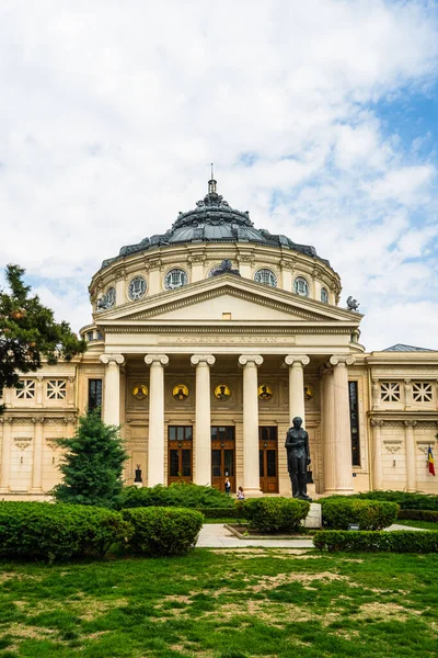 Атенеум Рум Athenaeum Місто Центрі Бухареста Румунія — стокове фото