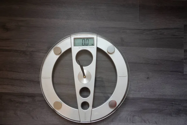 Weight Scale Isolated Home Copy Space — Stock Photo, Image