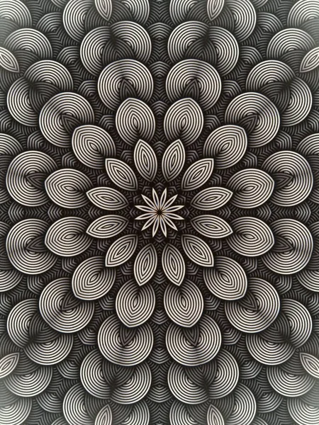 Kaleydoskop dairesel satırlarından